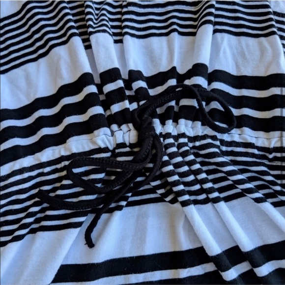 Olive and Oak Black and White Striped Sun Dress - Picture 2 of 6